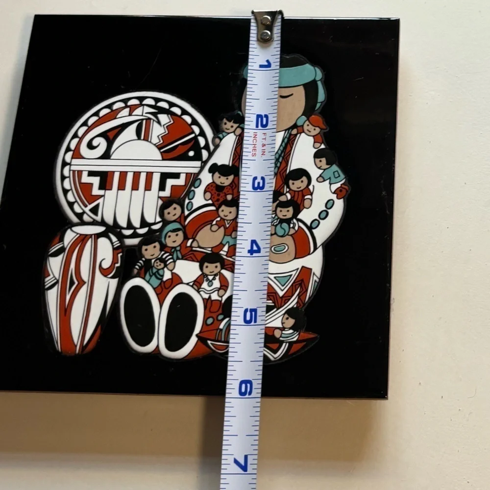 Cleo Teissedre Designs Tile Native American Woman